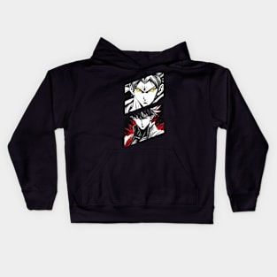 Anime Battle - Character Fight Red vs Yellow Eyes Kids Hoodie